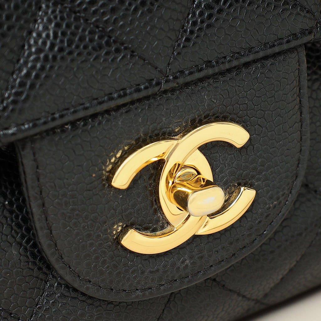 Chanel Black CC Classic Double Flap Jumbo Bag