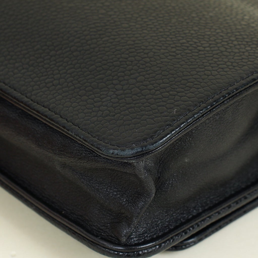 Chanel Black CC Timeless Wallet On Chain