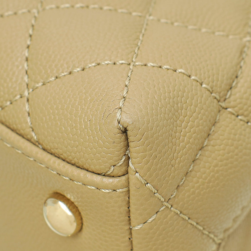 Chanel Dark Beige Coco Handle Bag