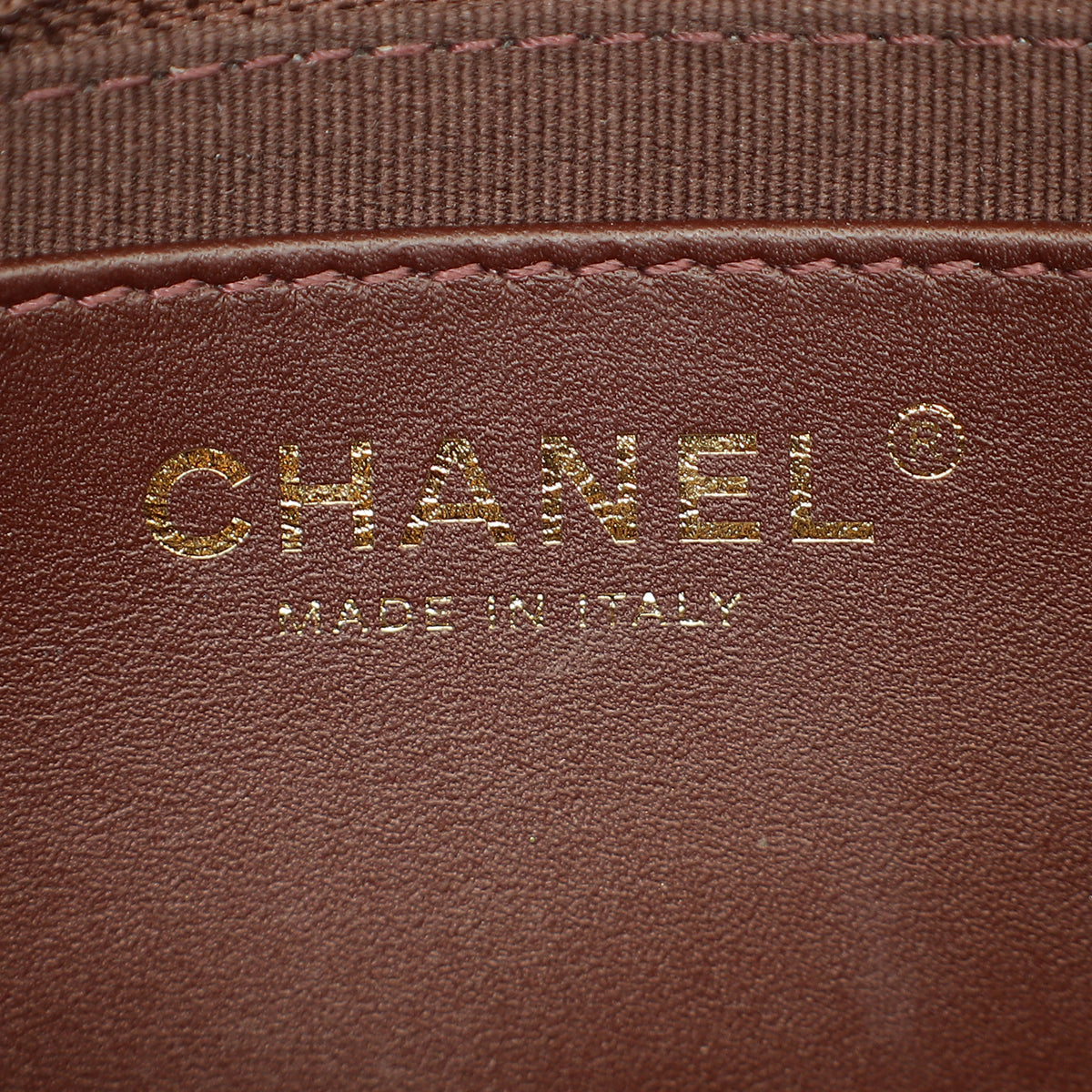 Chanel Brown CC Top Handle Quilted Flap Bag