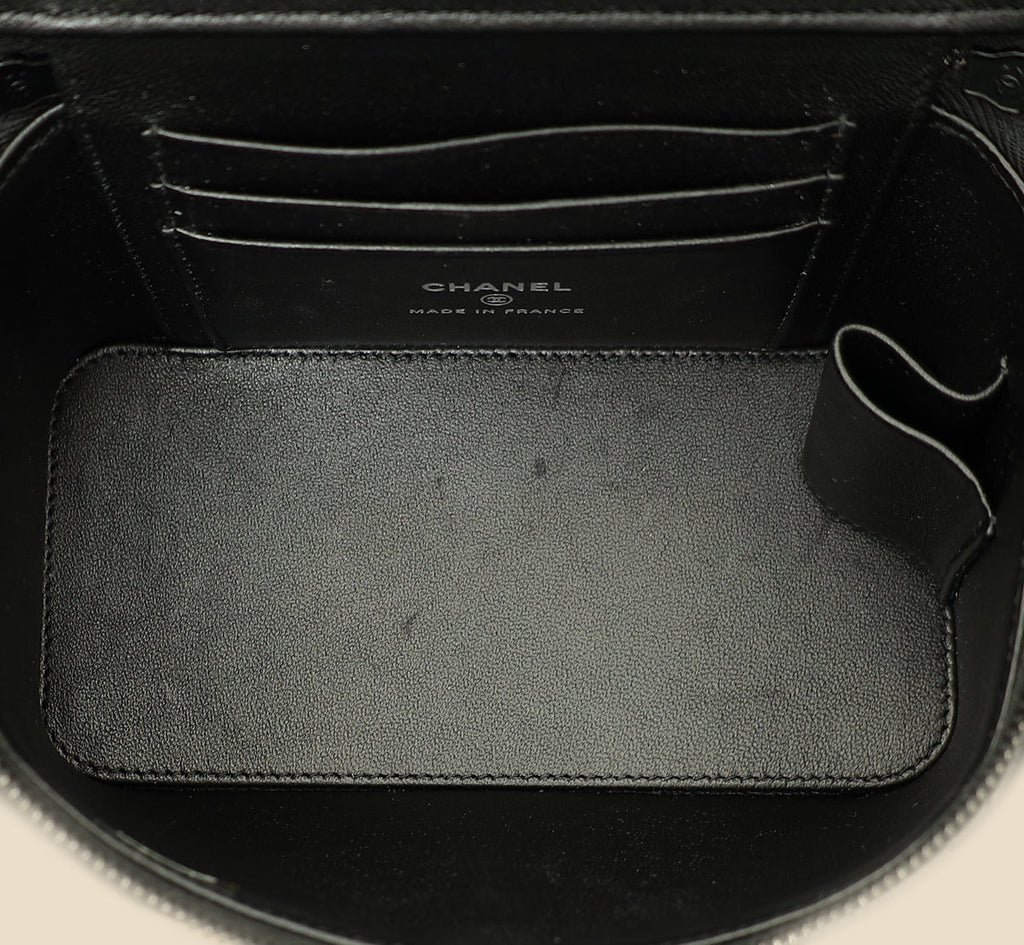 Chanel Black CC Top Handle Vanity Small Case