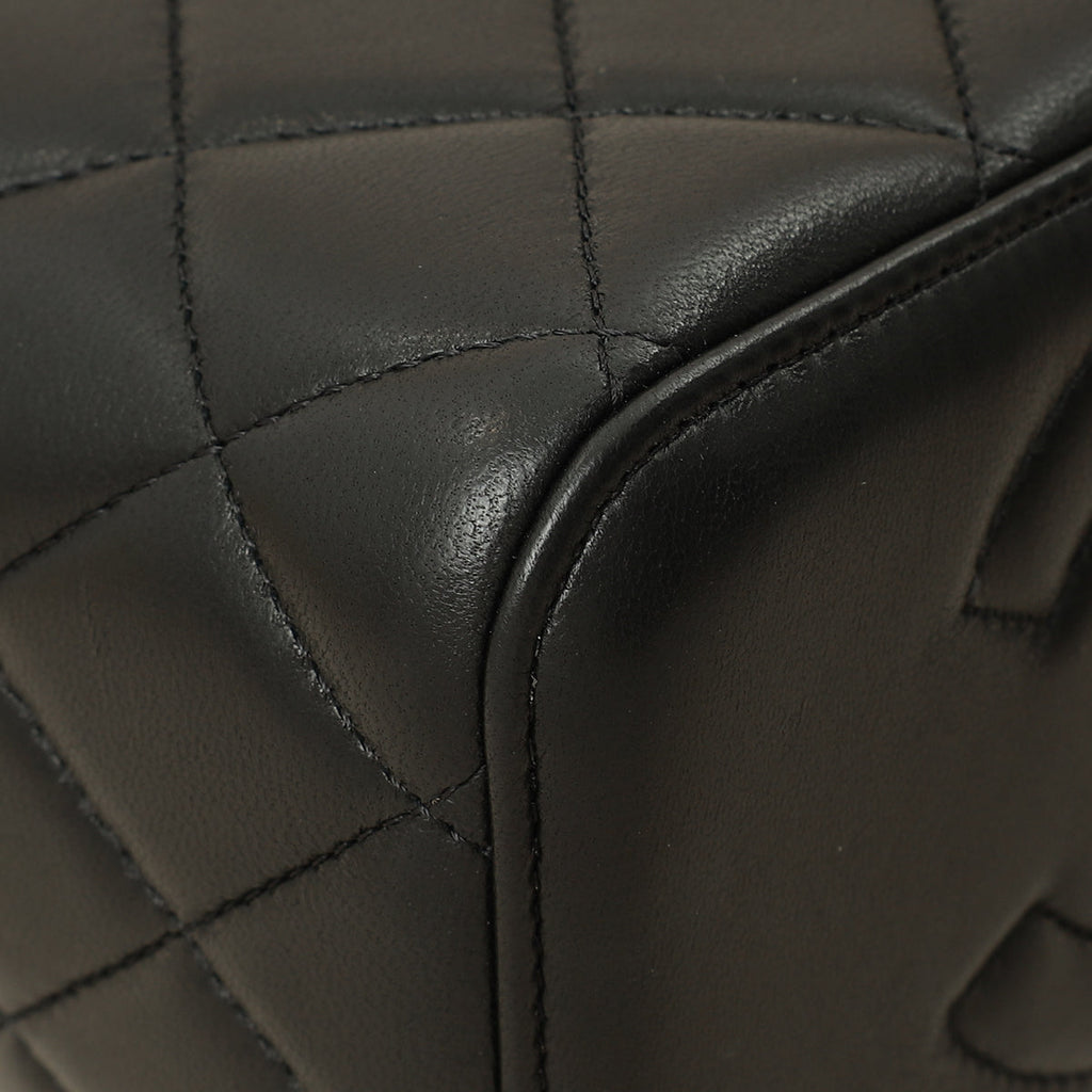 Chanel Black CC Top Handle Vanity Small Case