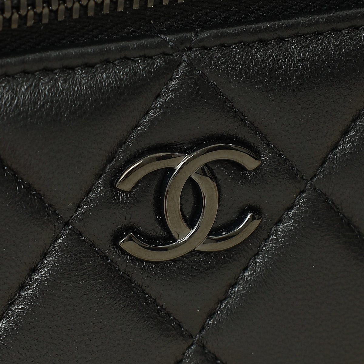 Chanel Black CC Top Handle Vanity Small Case