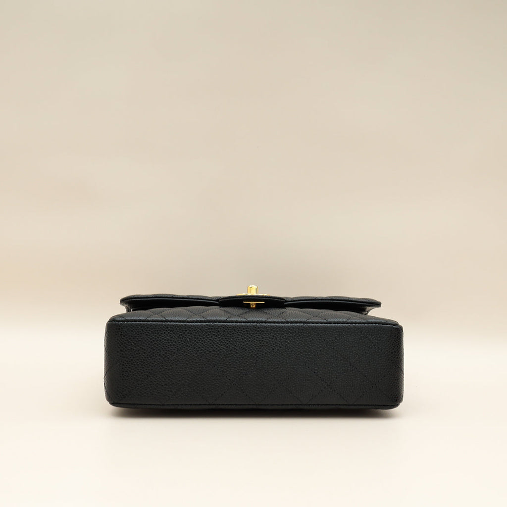 Chanel Black CC Classic Double Flap Small Bag