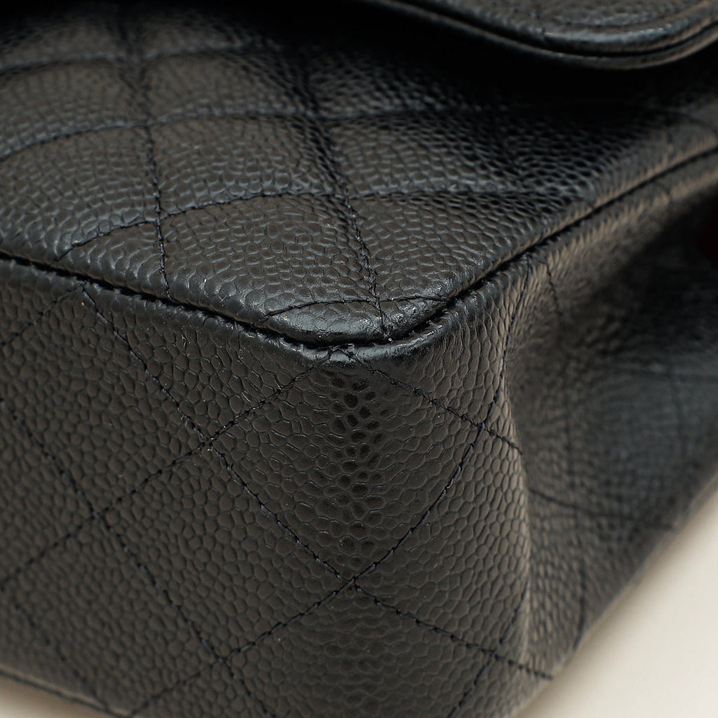 Chanel Black CC Classic Double Flap Small Bag