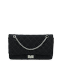 Chanel Black Jersey 2.55 Reissue 227 Flap Bag