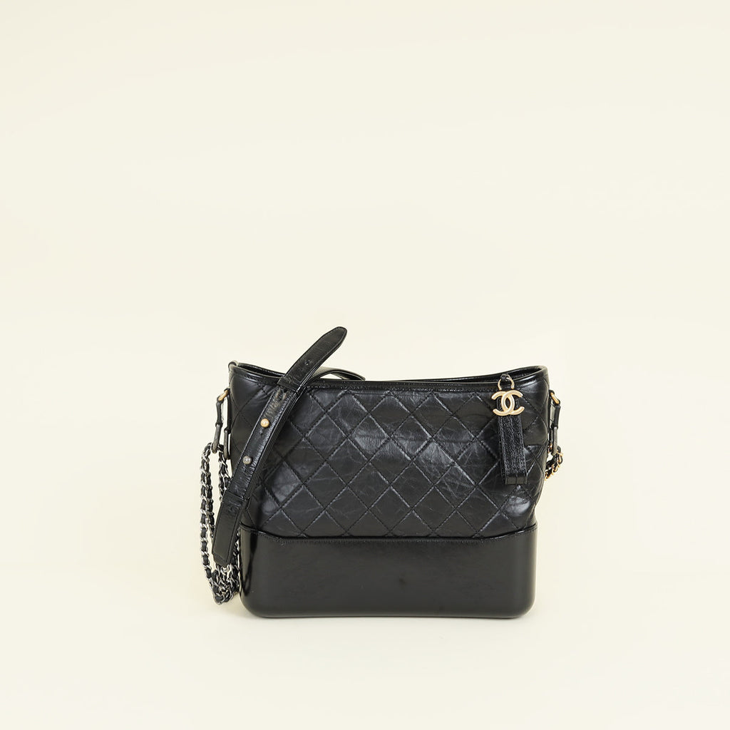 Chanel Black Gabrielle Hobo Medium Bag