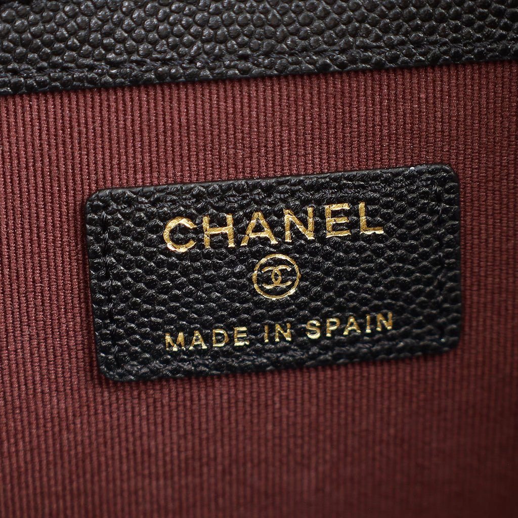 Chanel Black Classic Zipped Pouch