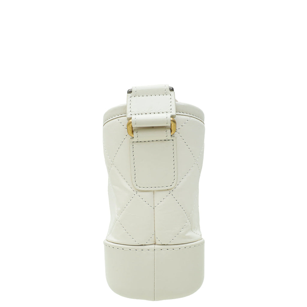 Chanel White Gabrielle Hobo Bag