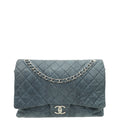 Chanel Blue Lizard Classic Double Flap Bag