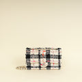 Chanel Bicolor CC Classic Double Flap Tweed Medium Bag