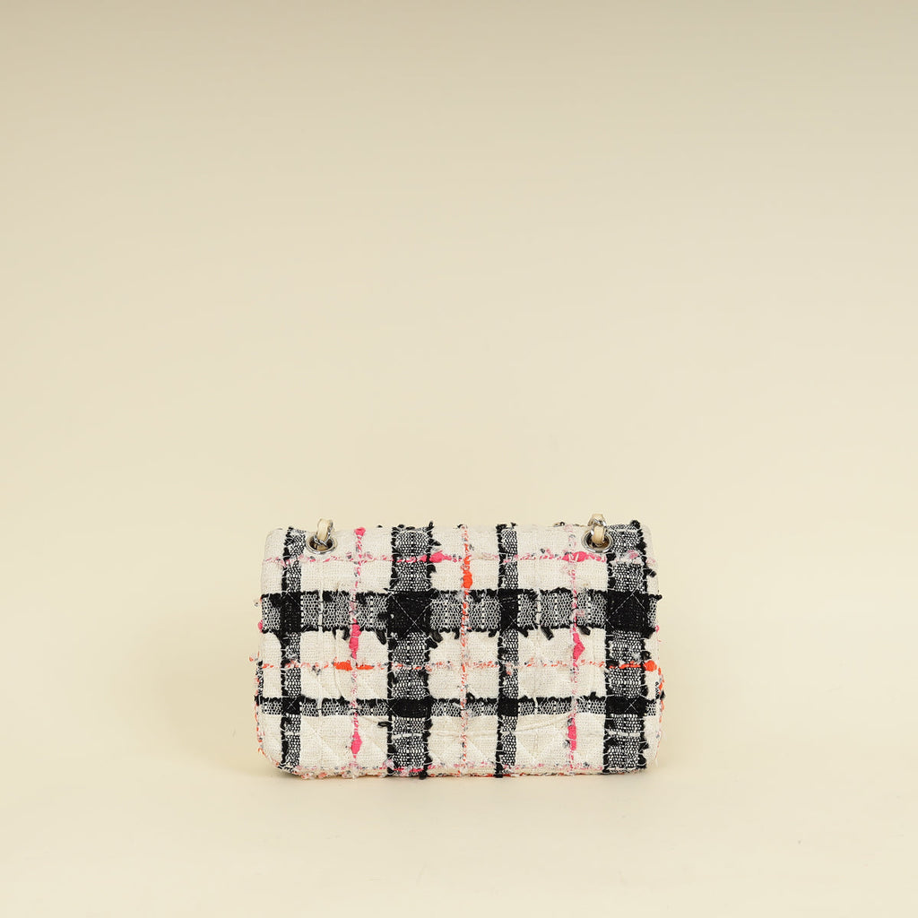Chanel Bicolor CC Classic Double Flap Tweed Medium Bag