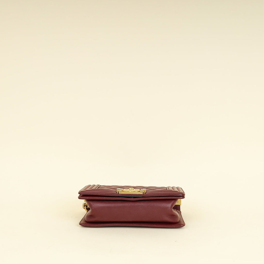 Chanel Burgundy Le Boy Small Flap Bag