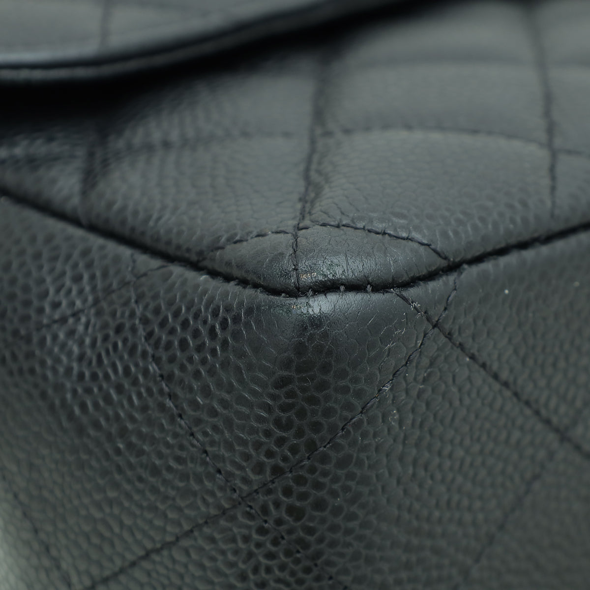 Chanel Black CC Classic Double Flap Jumbo Bag