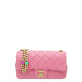 Chanel Pink Resin Flap Medium Bag