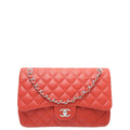 Chanel Rust CC Classic Double Flap Jumbo Bag