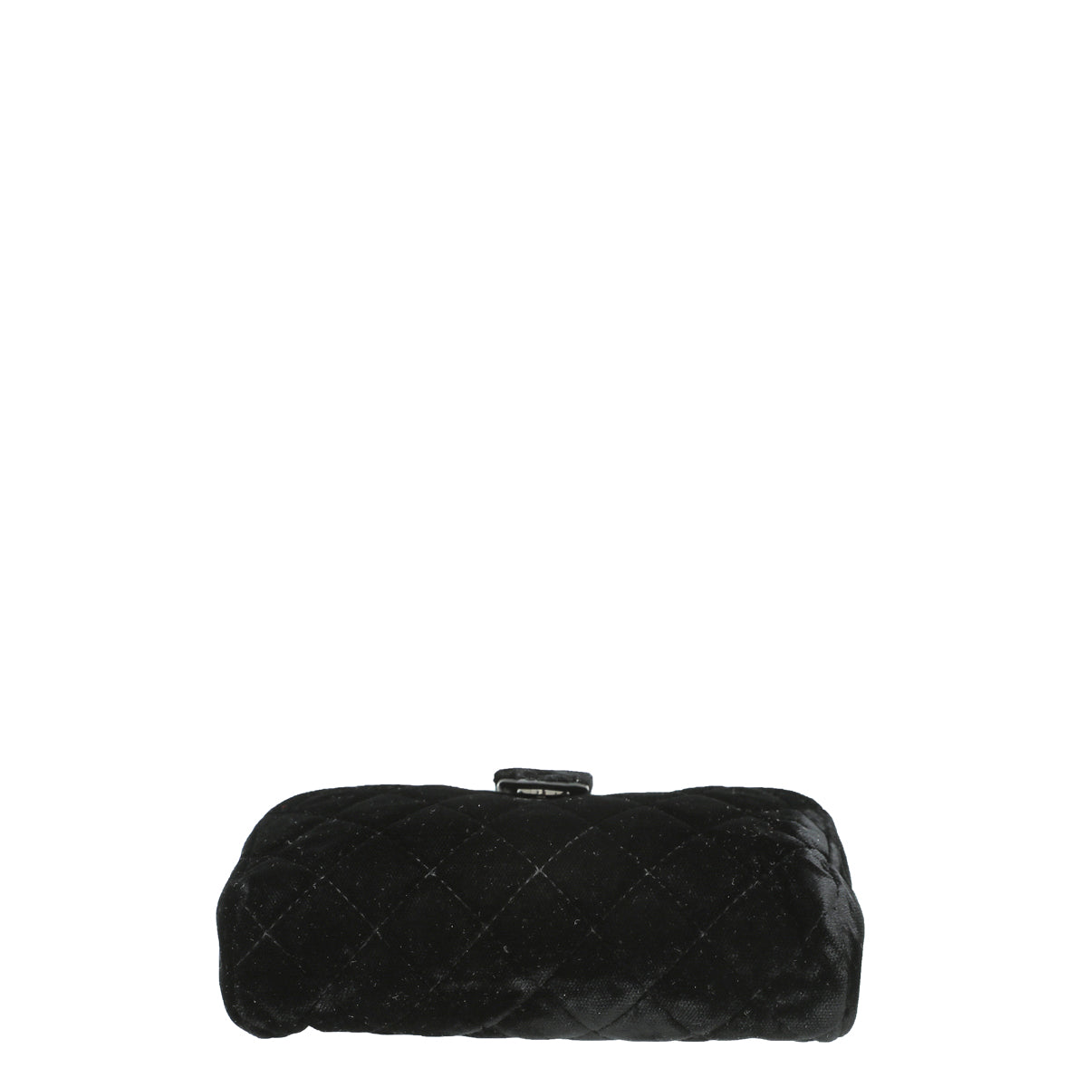 Chanel CC So Black Velvet Phone Holder Crossbody