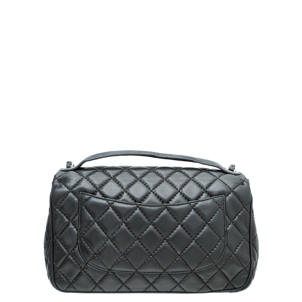 Chanel Black Easy Carry Flap Jumbo Bag