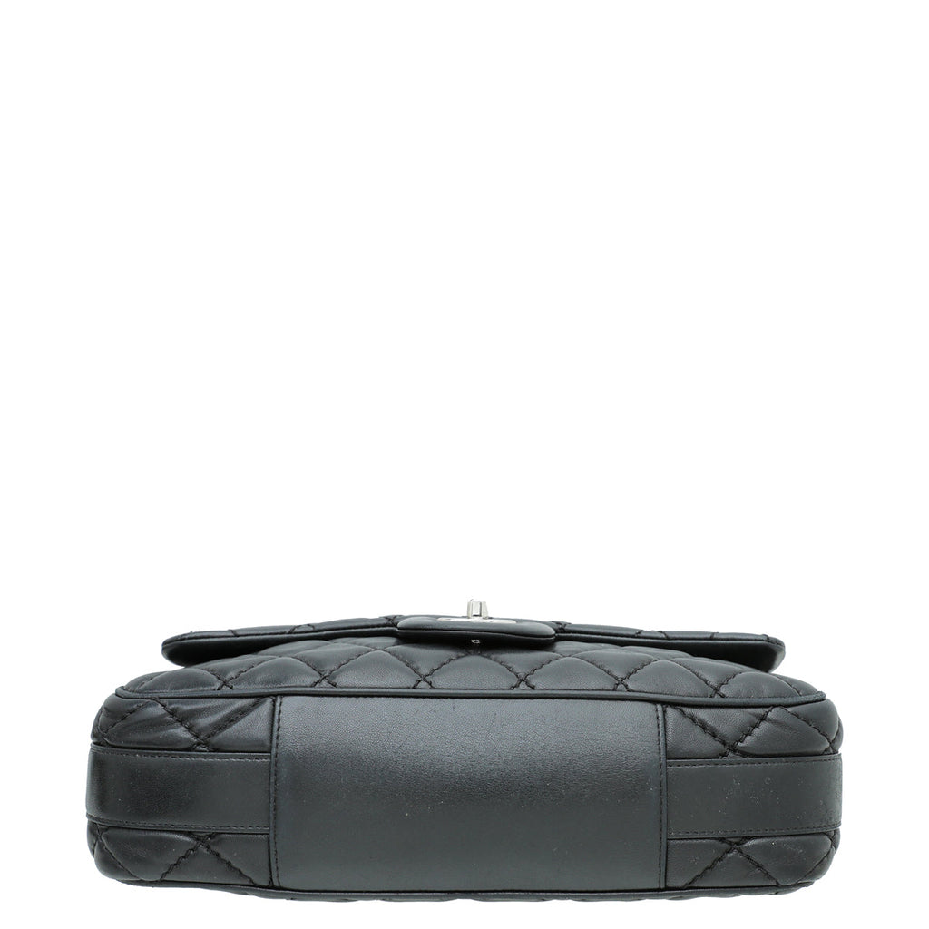 Chanel Black Easy Carry Flap Jumbo Bag