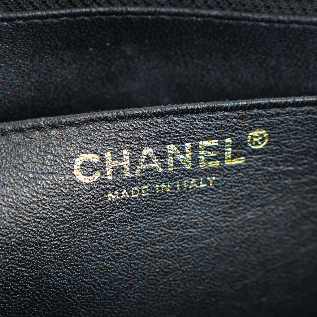 Chanel Black Classic Single Flap Maxi Bag