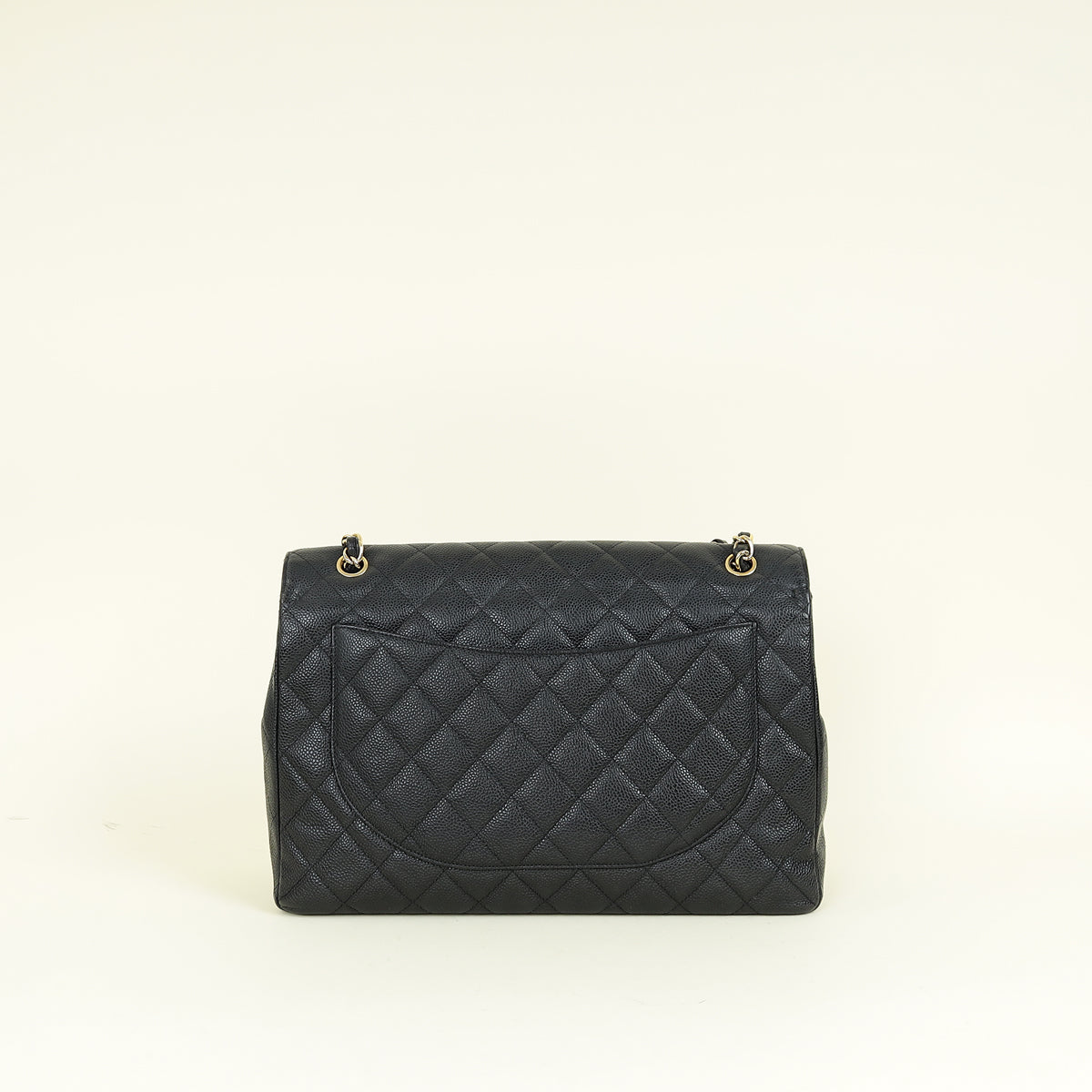 Chanel Black Classic Single Flap Maxi Bag