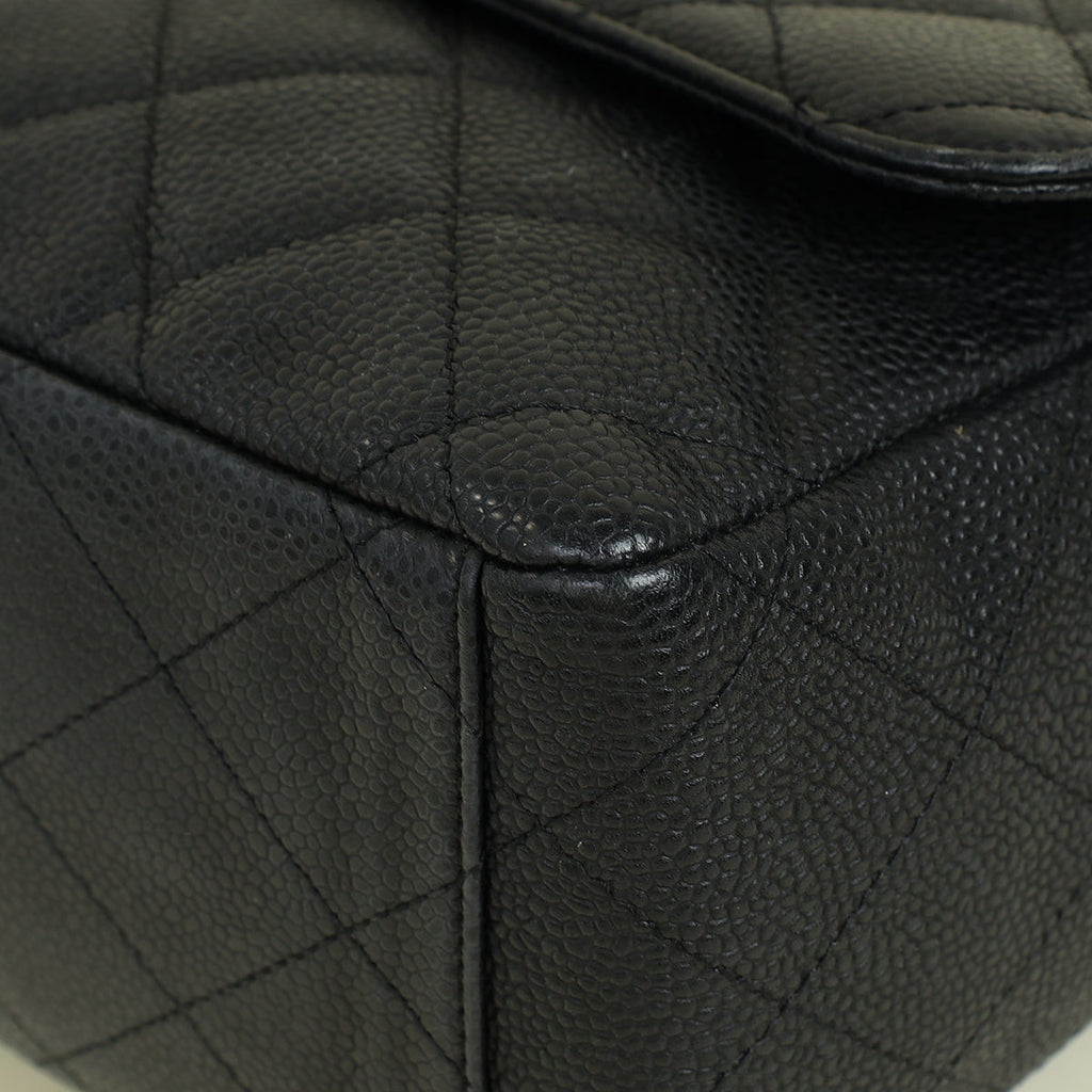 Chanel Black Classic Single Flap Maxi Bag