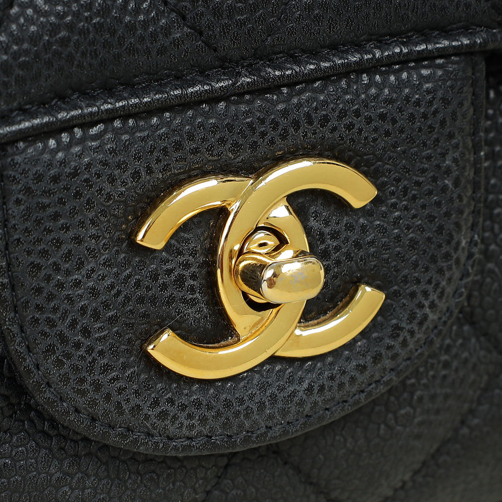 Chanel Black Classic Single Flap Maxi Bag