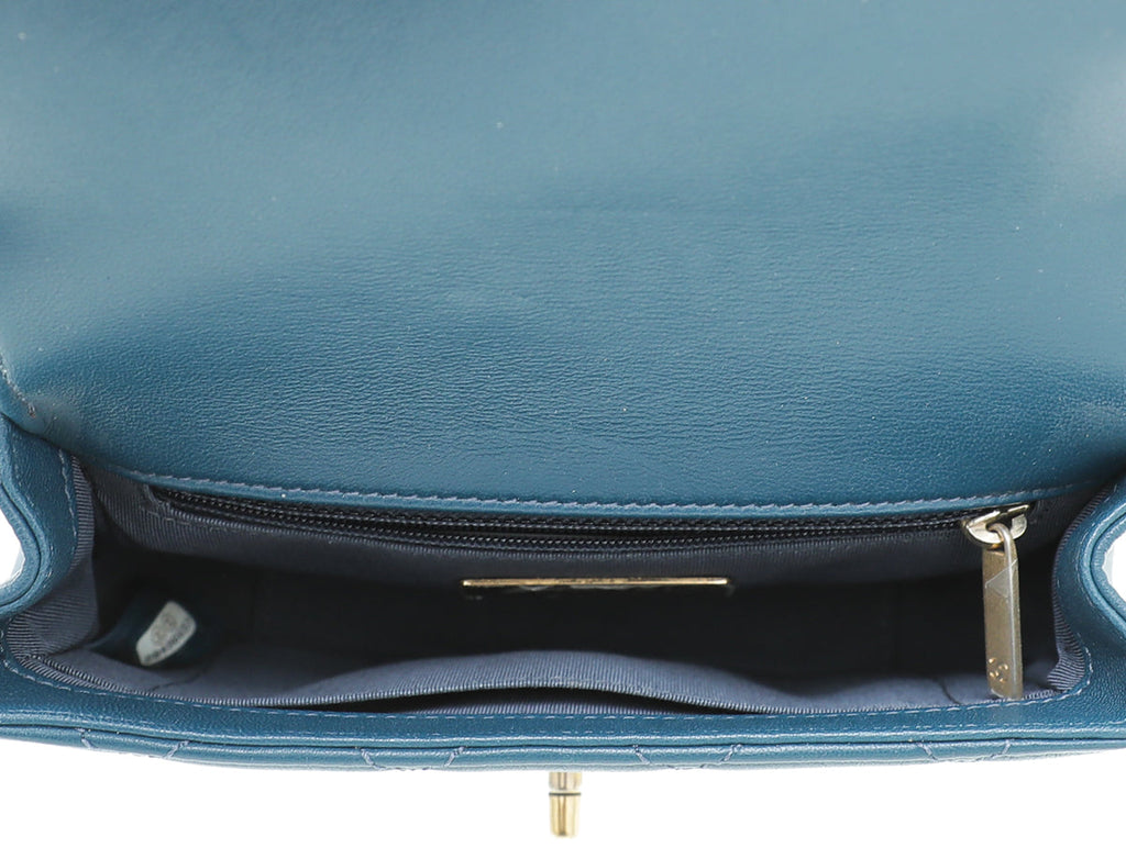 Chanel Blue CC Chain Infinity Waist Belt Bag