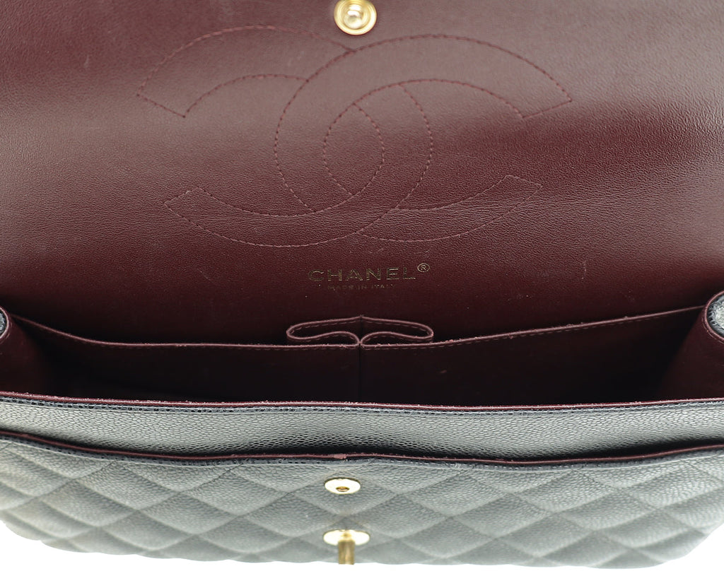 Chanel Black CC Classic Double Flap Jumbo Bag
