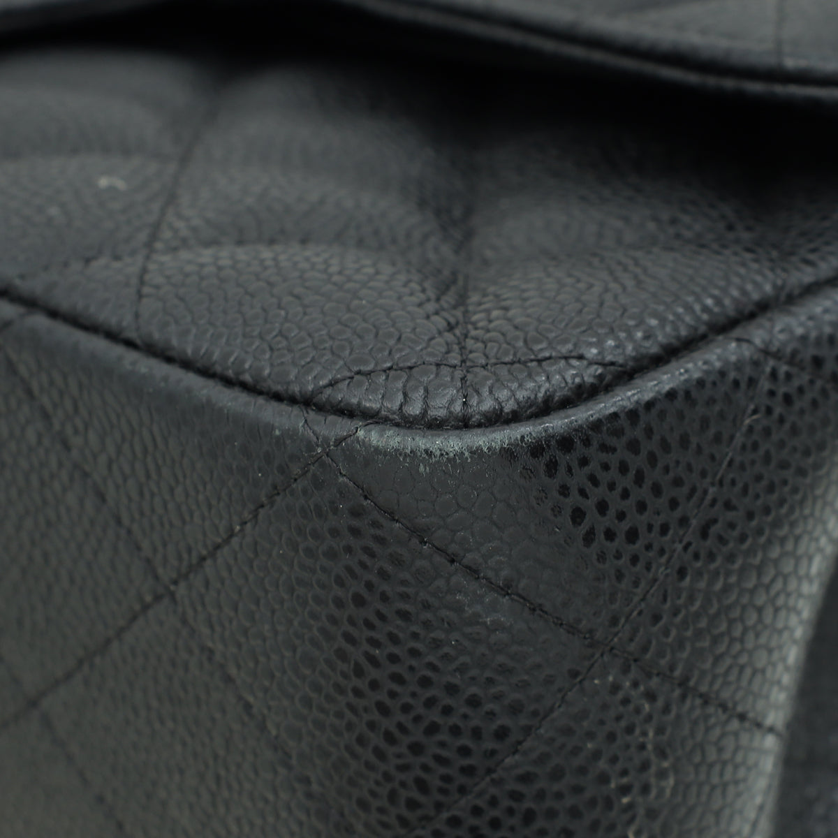 Chanel Black CC Classic Double Flap Jumbo Bag