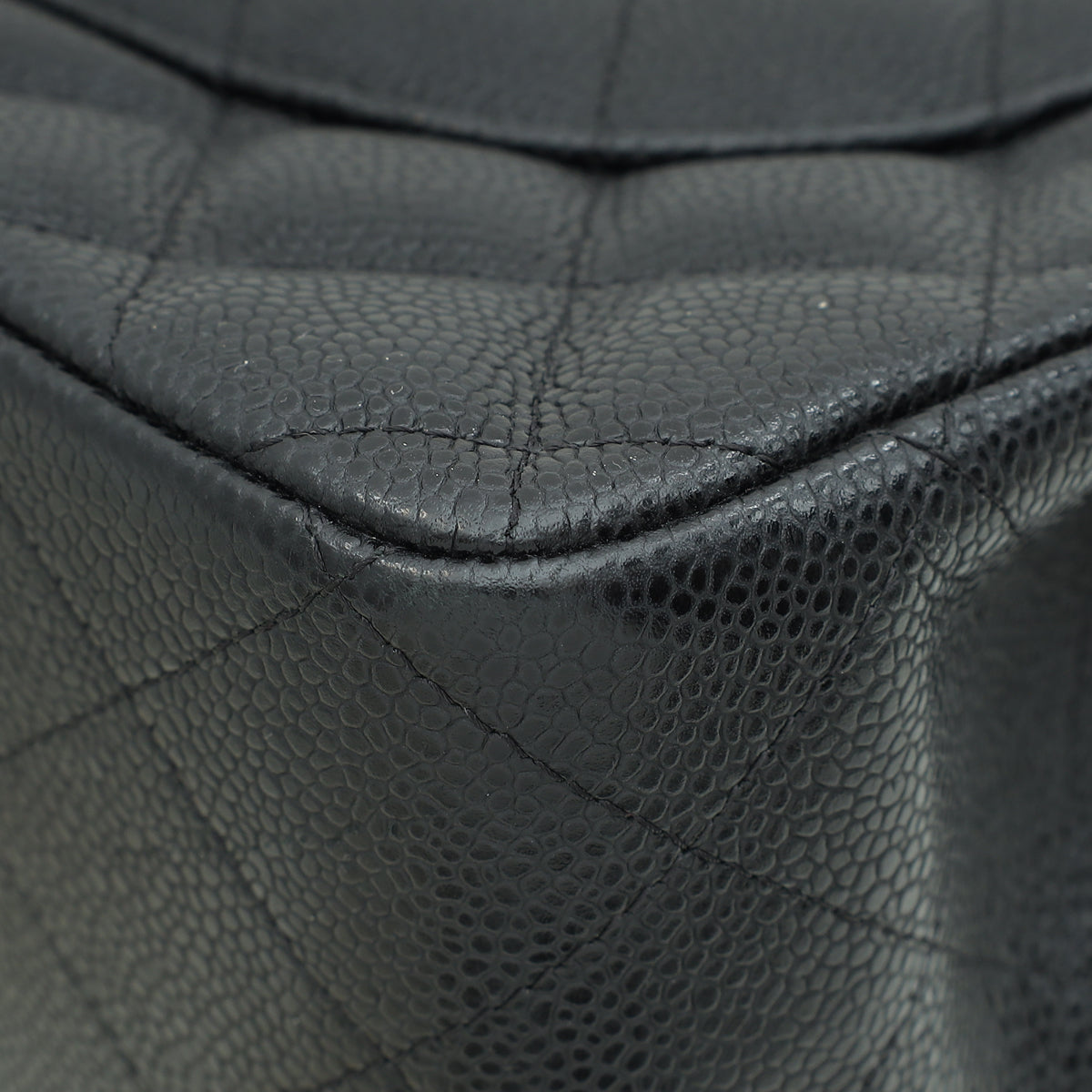 Chanel Black CC Classic Double Flap Jumbo Bag