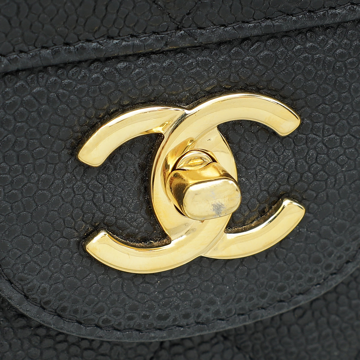 Chanel Black CC Classic Double Flap Jumbo Bag