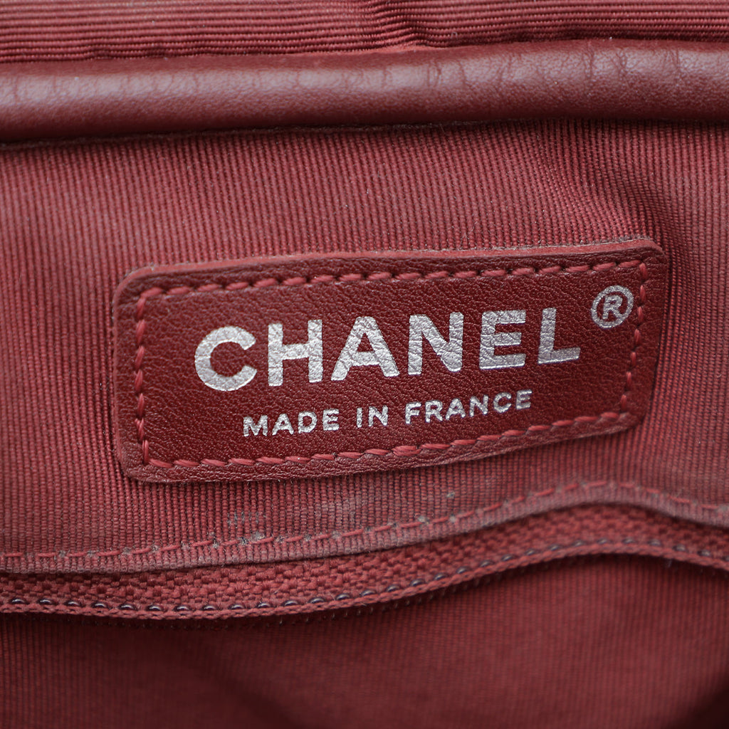 Chanel Red Vintage Chevron Camera Shoulder Bag