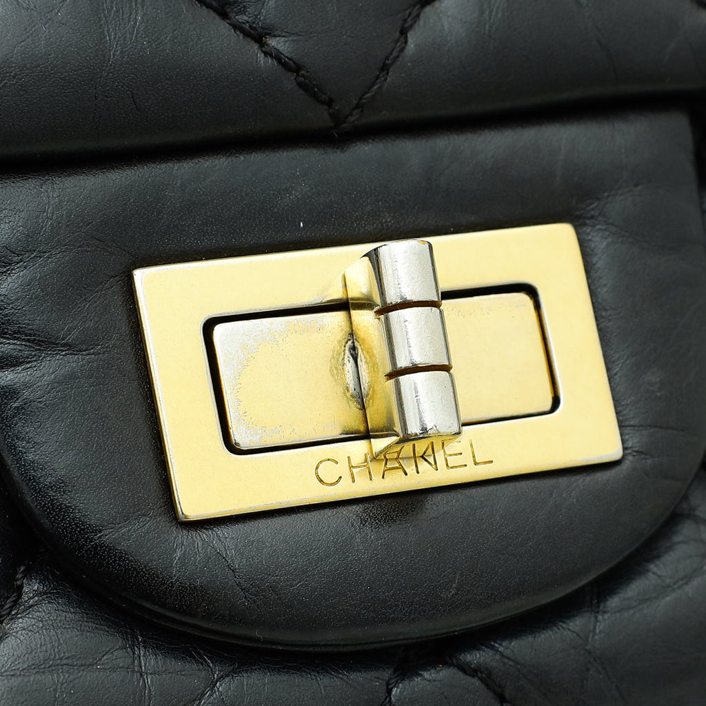 Chanel Black 2.55 Reissue Double Flap Agate 227 Bag