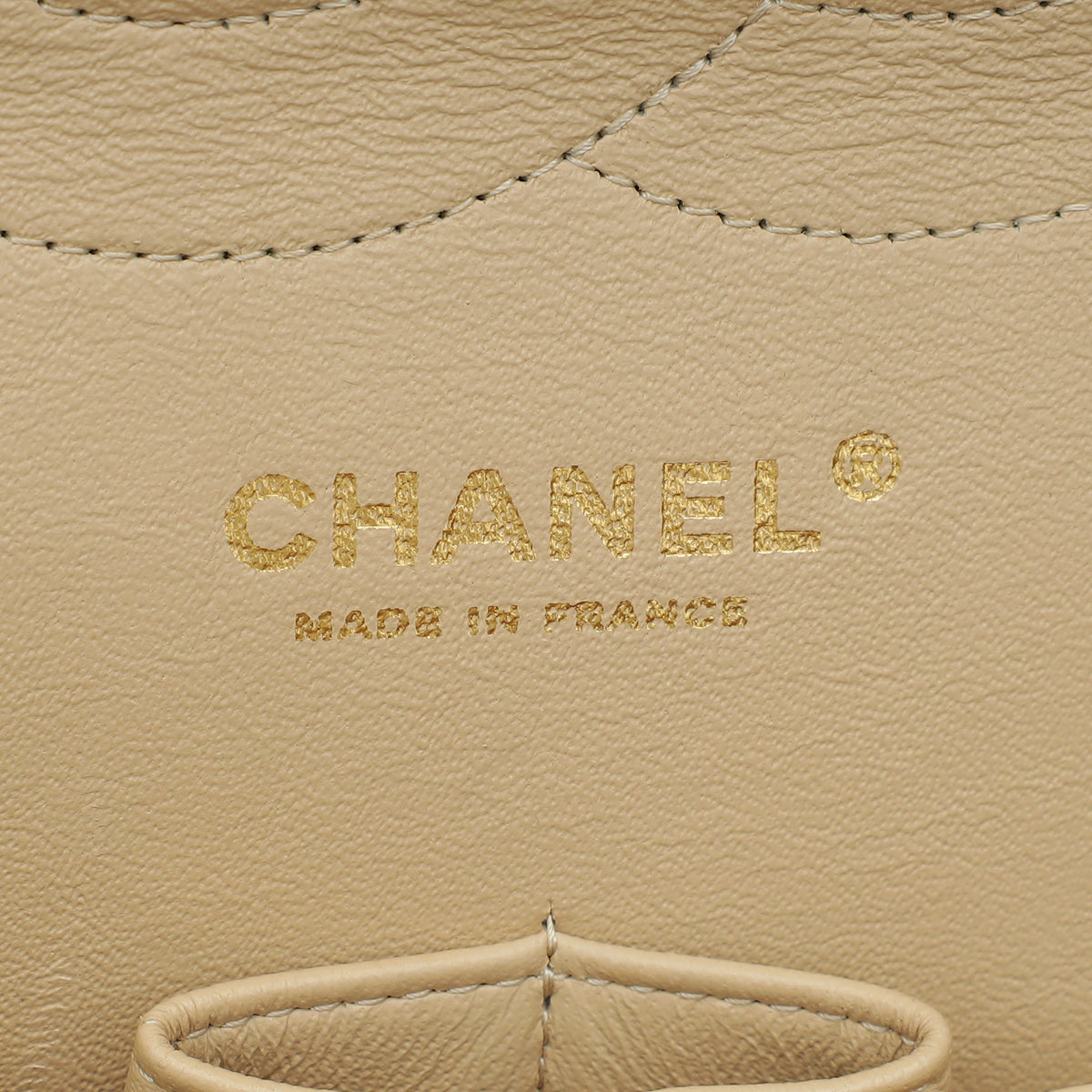 Chanel Beige CC Classic Double Flap Jumbo Bag