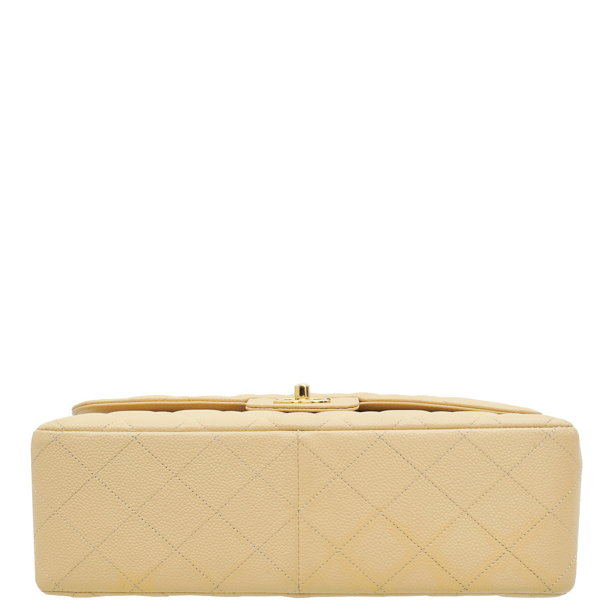 Chanel Beige CC Classic Double Flap Jumbo Bag