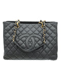 Chanel Black CC GST Medium Tote Bag