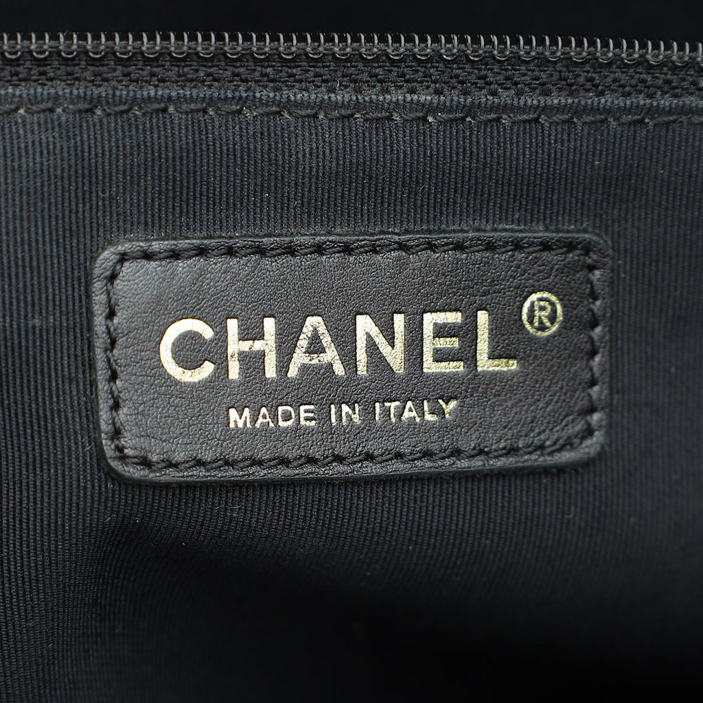 Chanel Black CC GST Medium Tote Bag