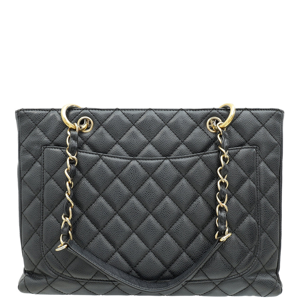 Chanel Black CC GST Medium Tote Bag
