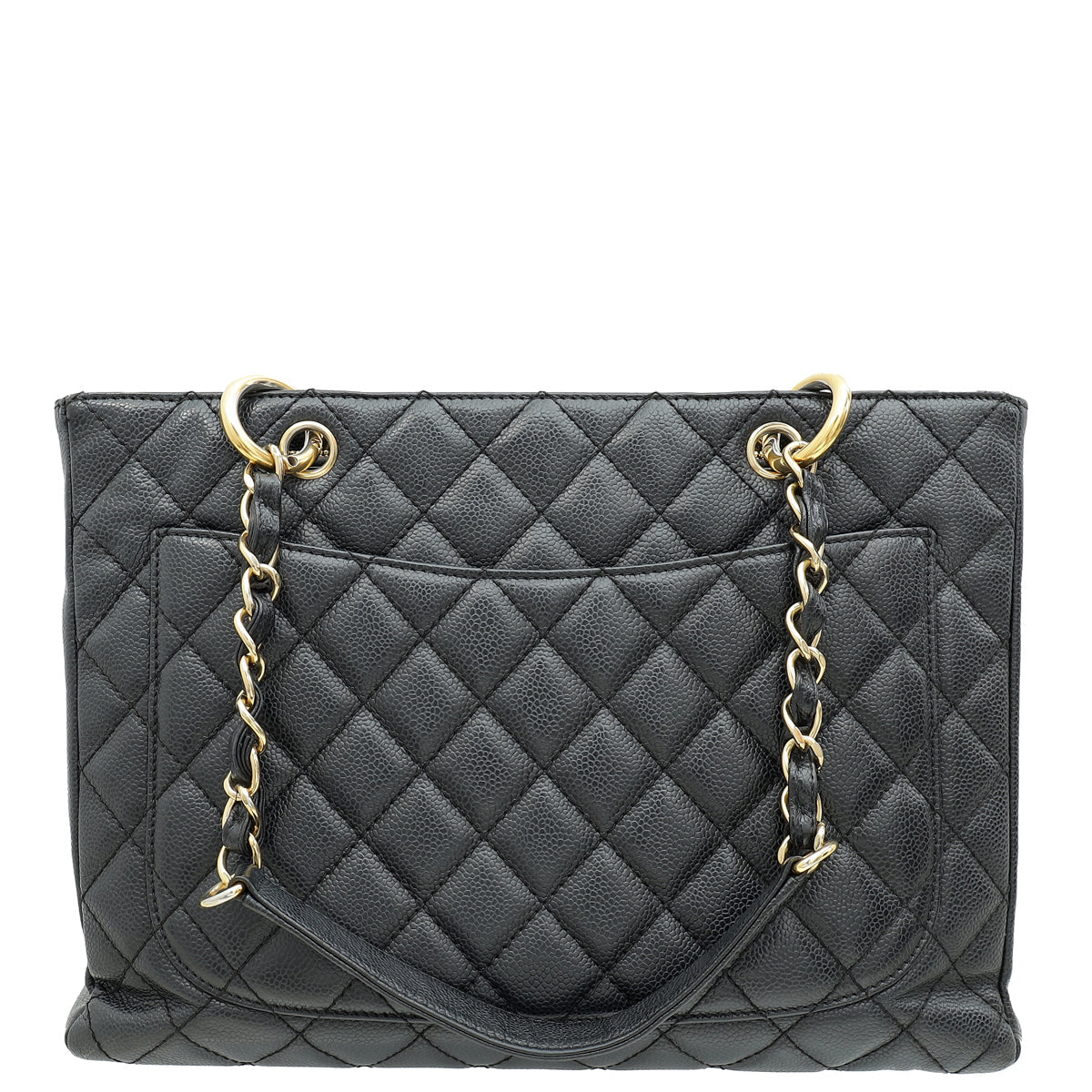 Chanel Black CC GST Medium Tote Bag