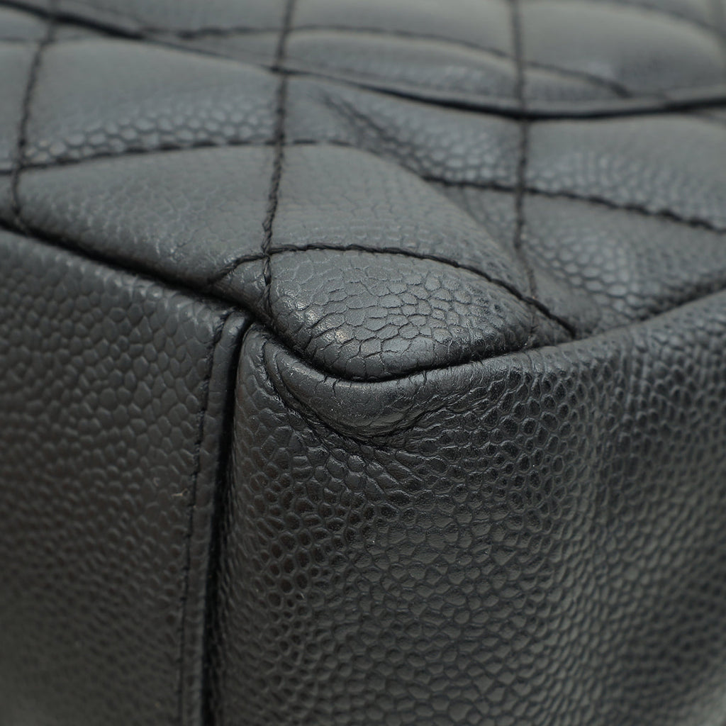 Chanel Black CC GST Medium Tote Bag