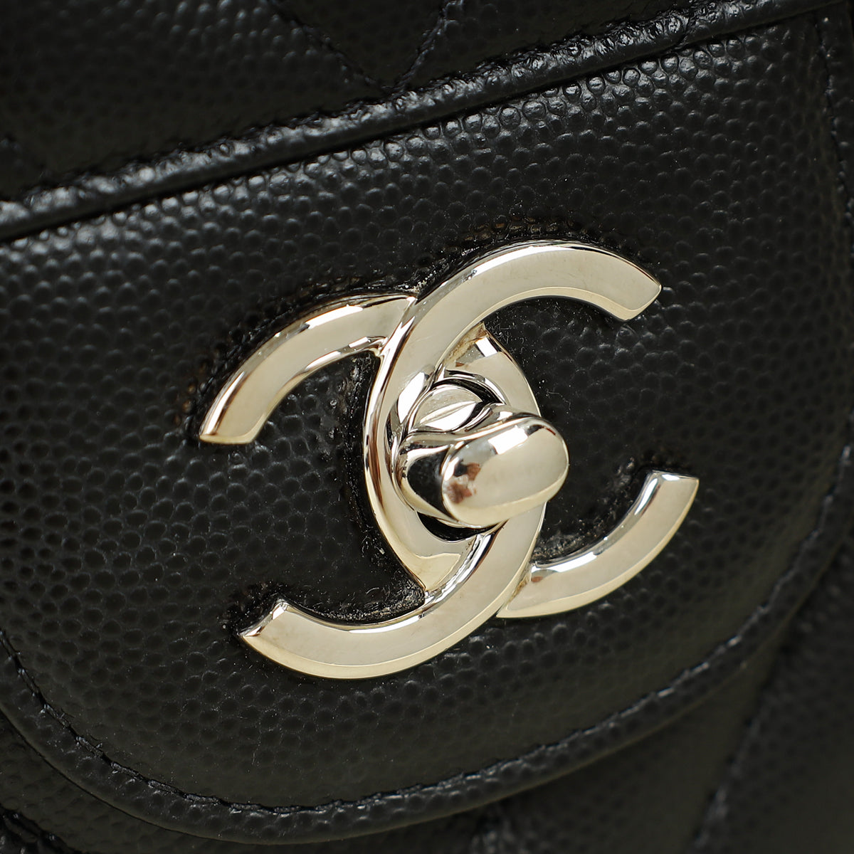 Chanel Black Chevron Classic Double Flap Jumbo Bag