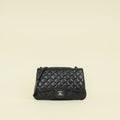 Chanel Black CC Rock in Rome Flap Bag