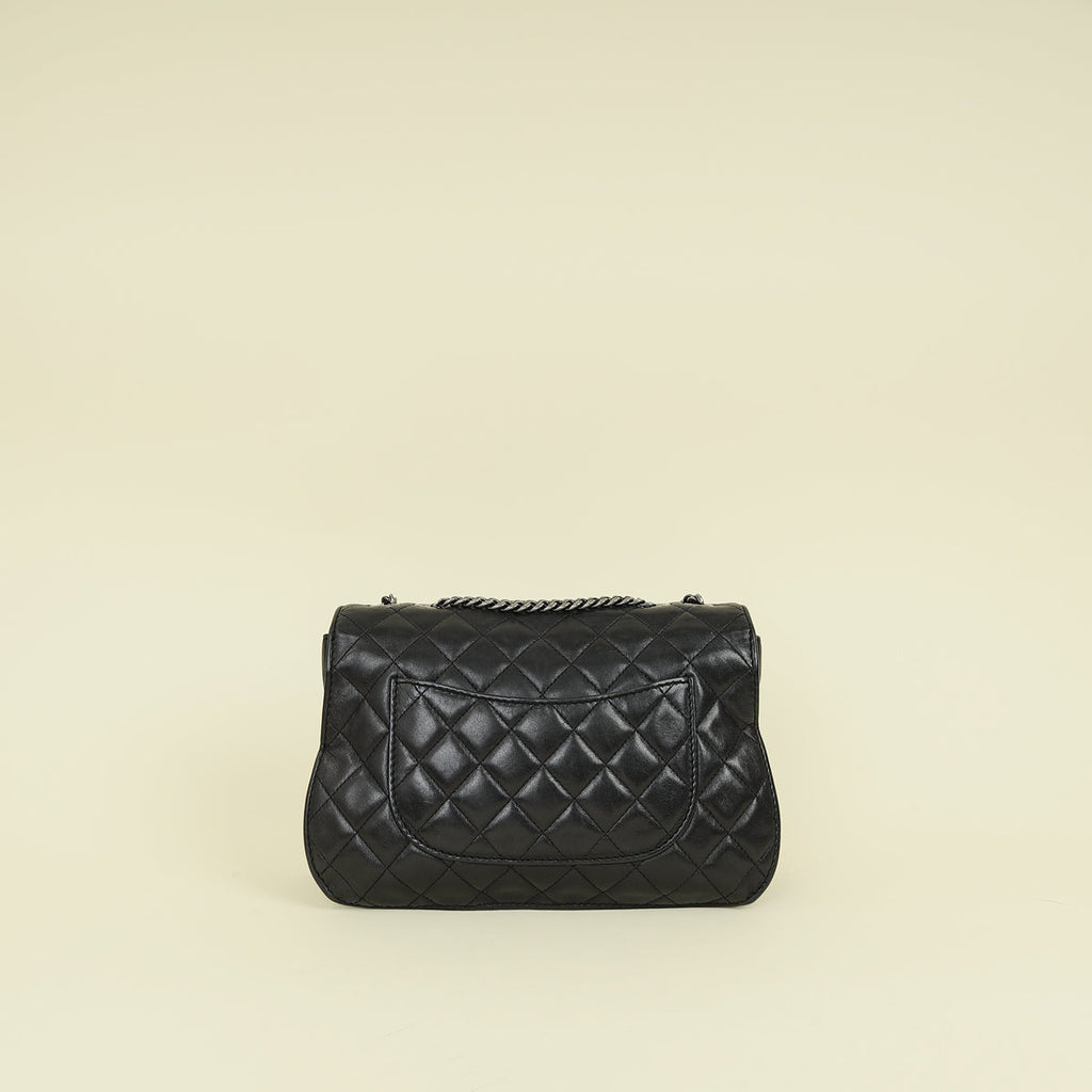 Chanel Black CC Rock in Rome Flap Bag