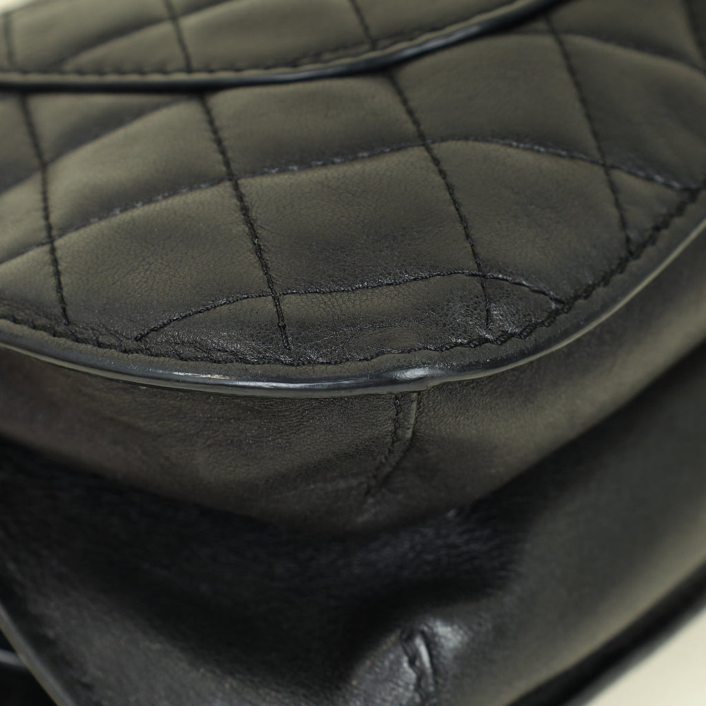 Chanel Black CC Rock in Rome Flap Bag