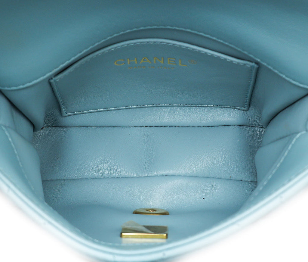 Chanel Sky Blue Pending CC Flap Mini Bag