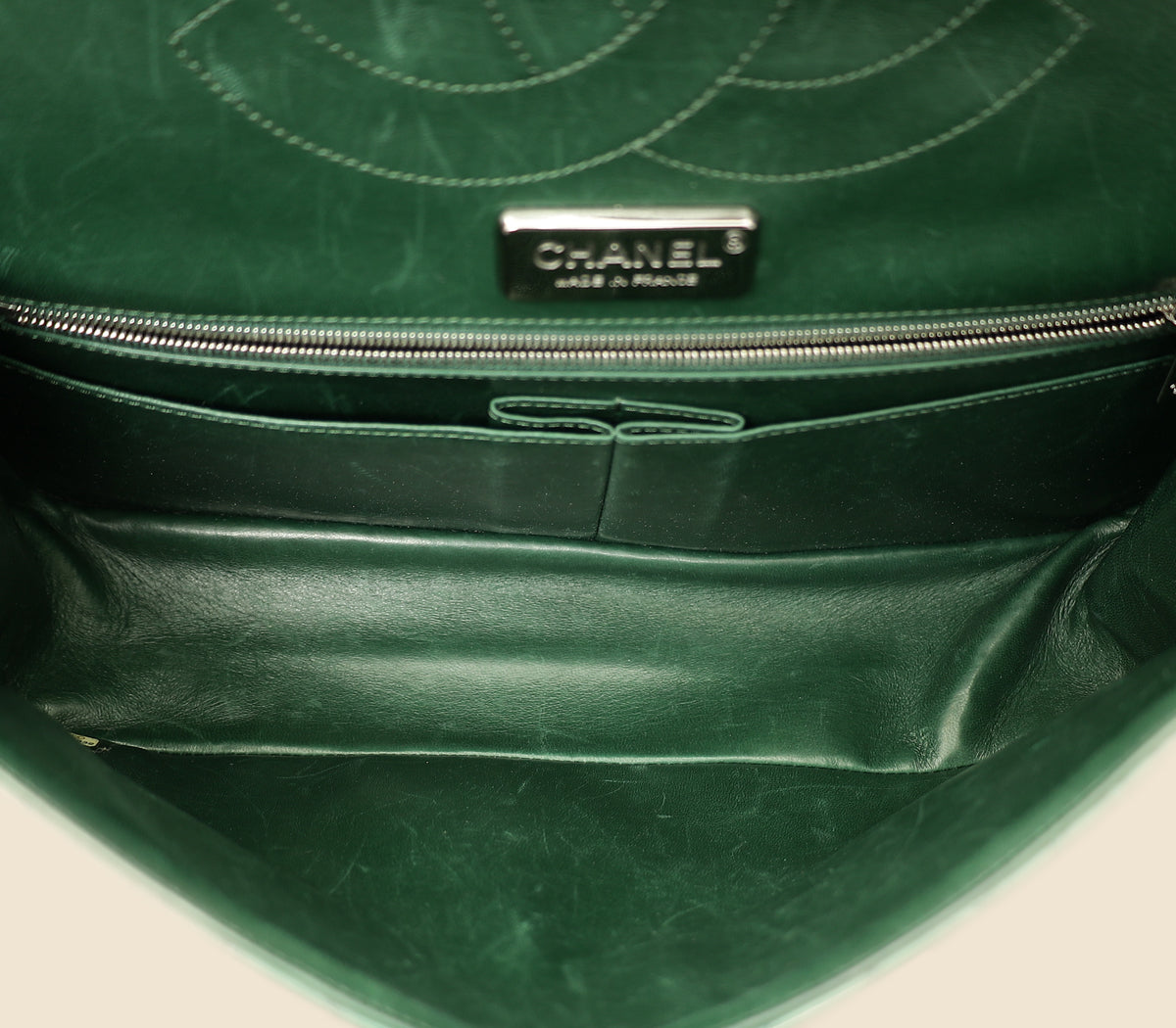 Chanel Forest Green Crocodile 2.55 Reissue Double Flap 227 Bag