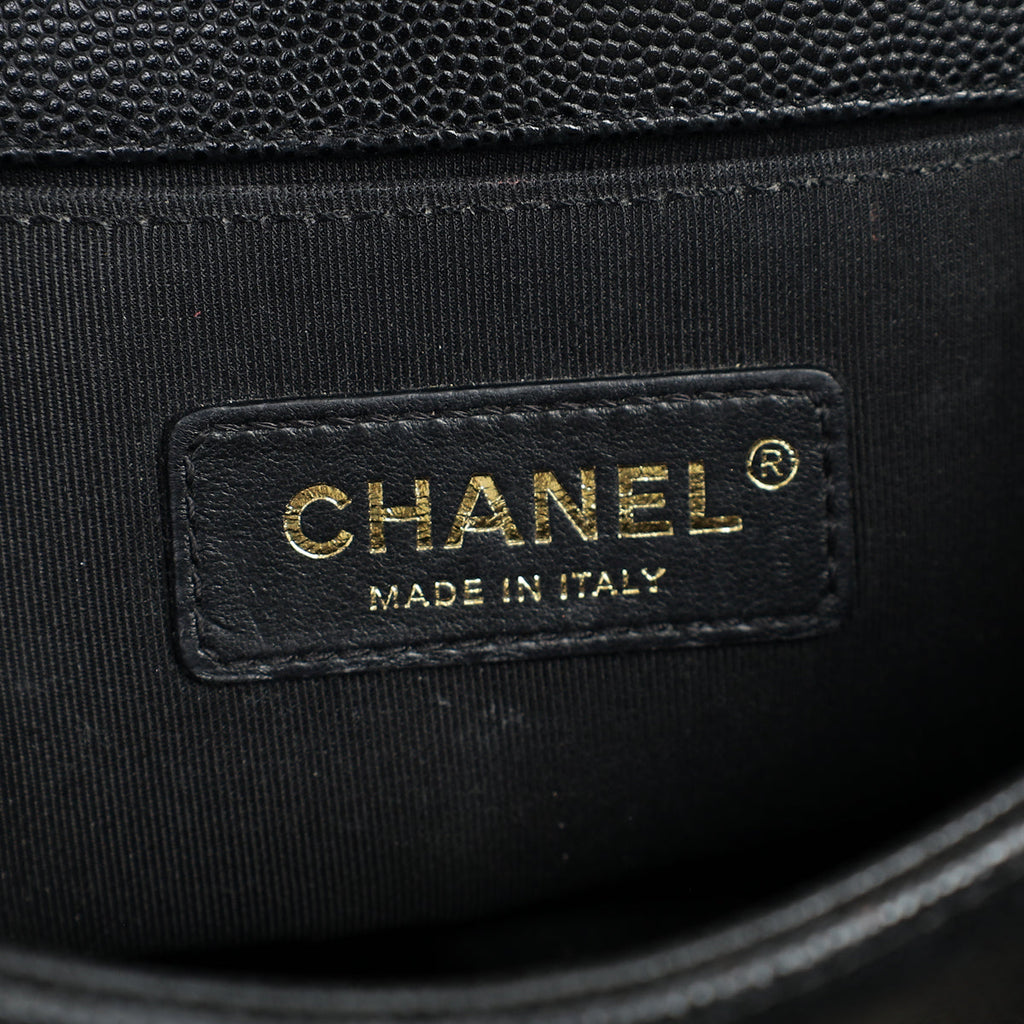 Chanel Black Le Boy Caviar Small Flap Bag