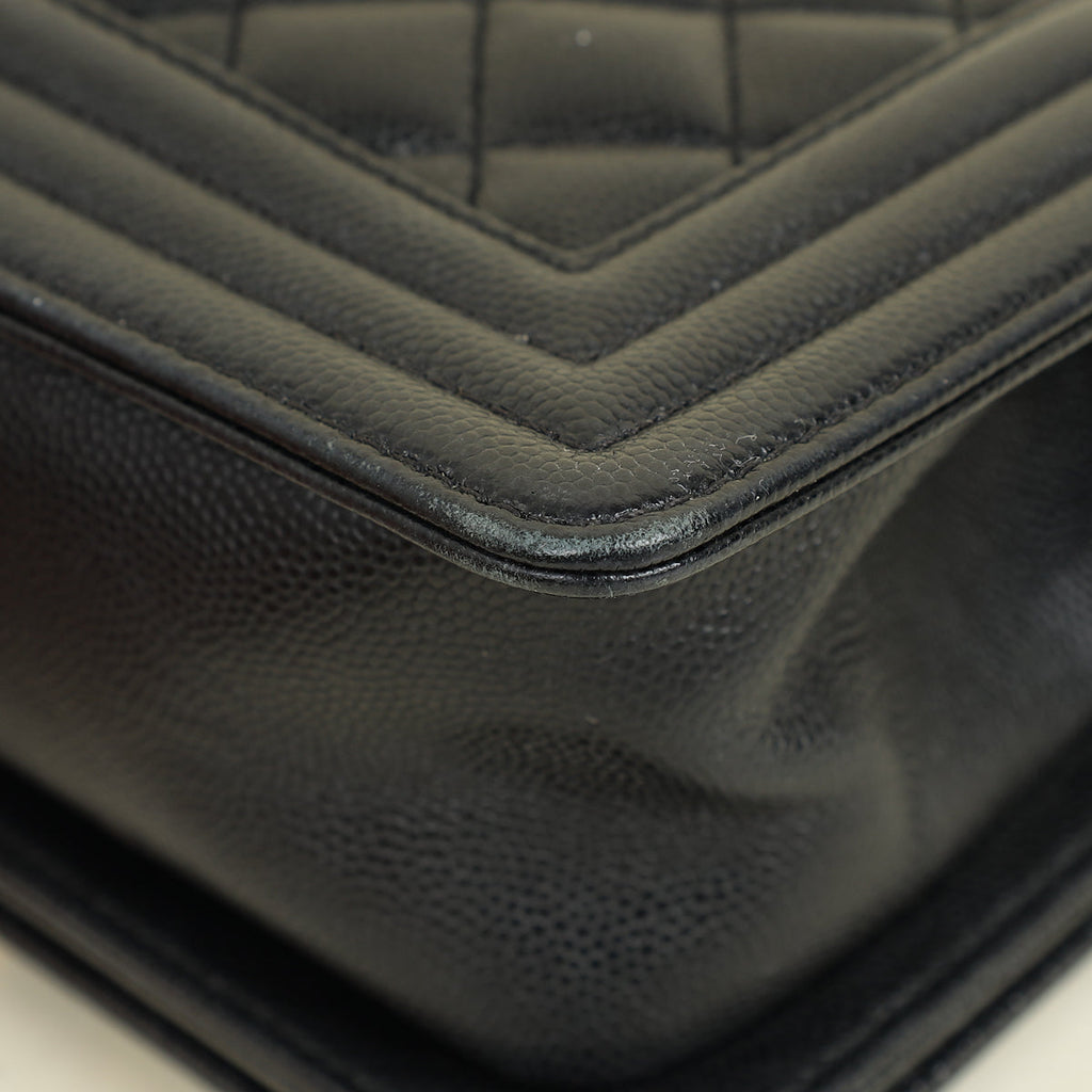 Chanel Black Le Boy Caviar Small Flap Bag