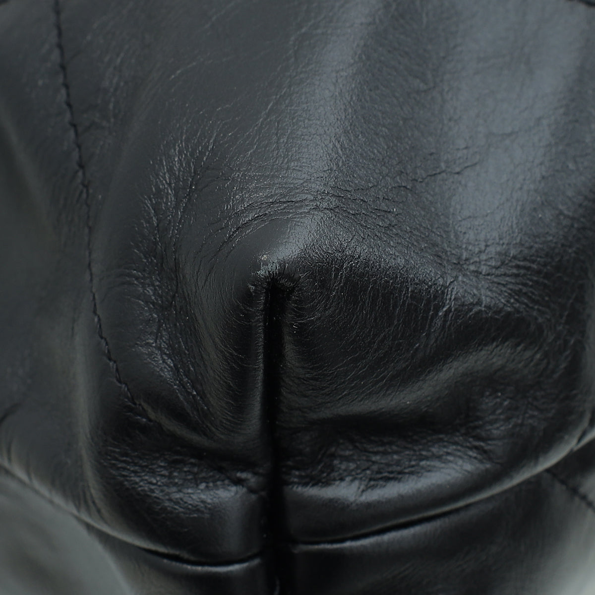 Chanel Black 22 Small Shiny Hobo Bag